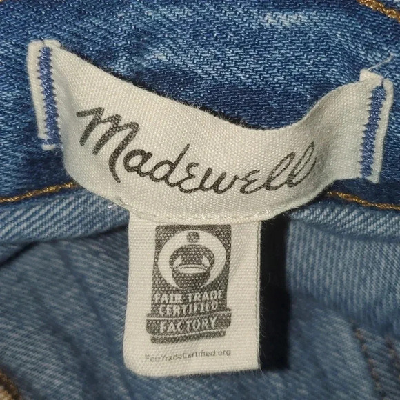 Madewell Relaxed Raw Hem Jean Shorts Size 33 - Picture 12 of 16